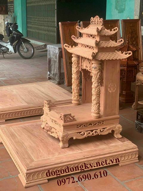 bàn thờ thần tài mái chùa