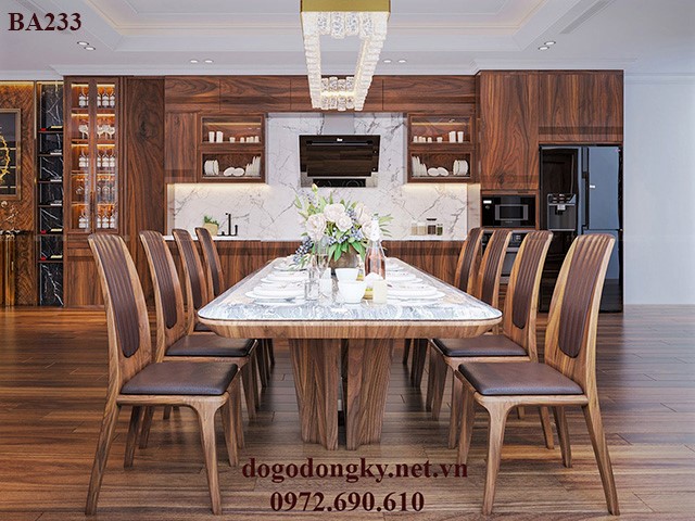 Bộ bàn ghế ăn sieu Vip