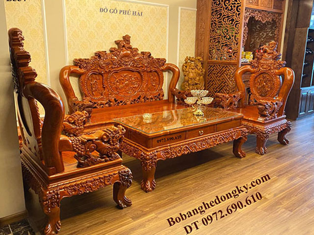 bộ bàn ghế gỗ hương