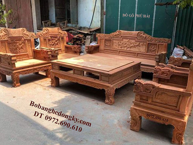 bộ bàn ghế gỗ hương đá