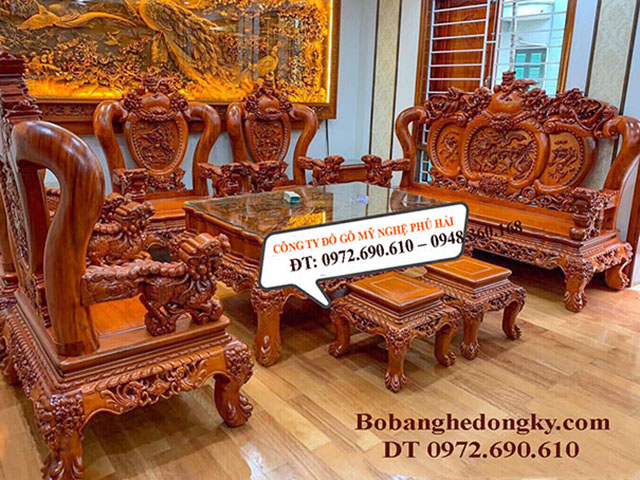 Bộ bàn ghế gỗ hương