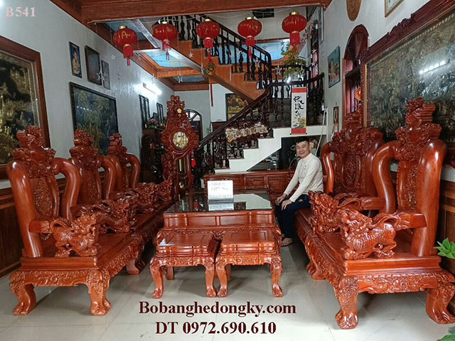bộ bàn ghế gỗ hương