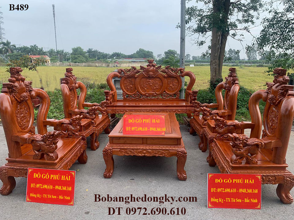 bo ban ghe go huong tay nghe