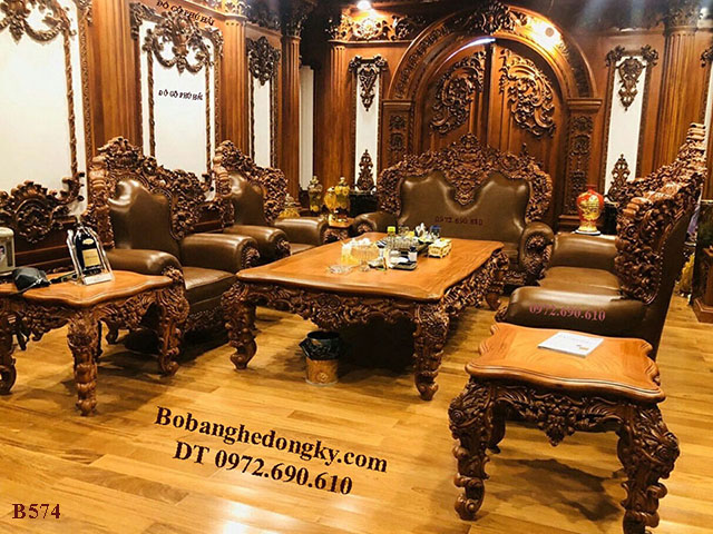 Bộ bàn ghế hoàng gia tân cổ điển