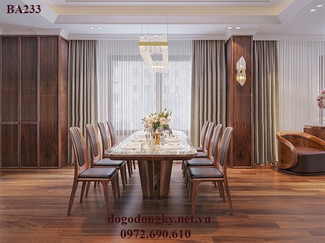 Bộ bàn ghế phòng ăn đẹp
