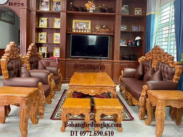 Bộ bàn ghế sofa da