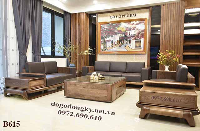 Bộ bàn ghế sofa gỗ hiện đại