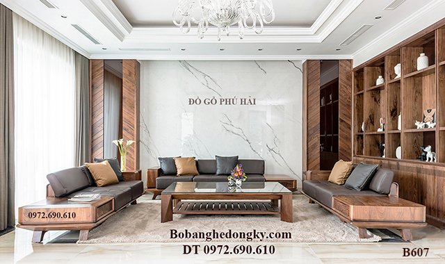 Bo ban ghe sofa go oc cho
