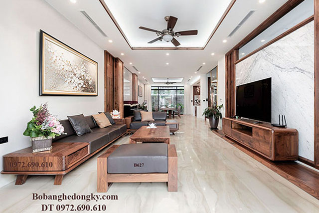 Bo sofa phong khach go oc cho