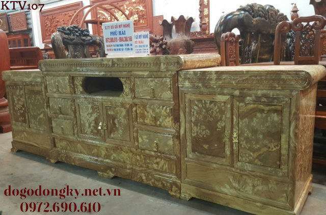 Kệ tivi gỗ nu nghiến
