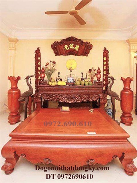 Mẫu bàn thờ gia tiên đẹp