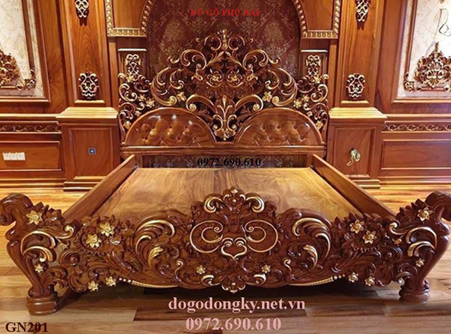 mẫu giường gỗ đẹp