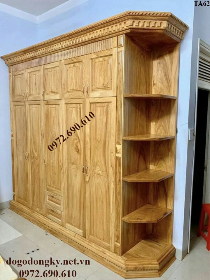 88 Mẫu Tủ Quần Áo Đẹp 5 Cánh Đa Chức Năng Ta62