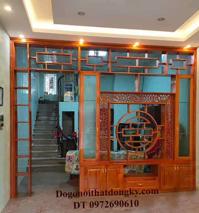 Mẫu vách gỗ ngăn phòng đẹp