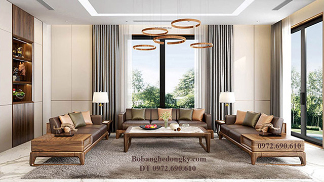 Sofa phong khach go oc cho
