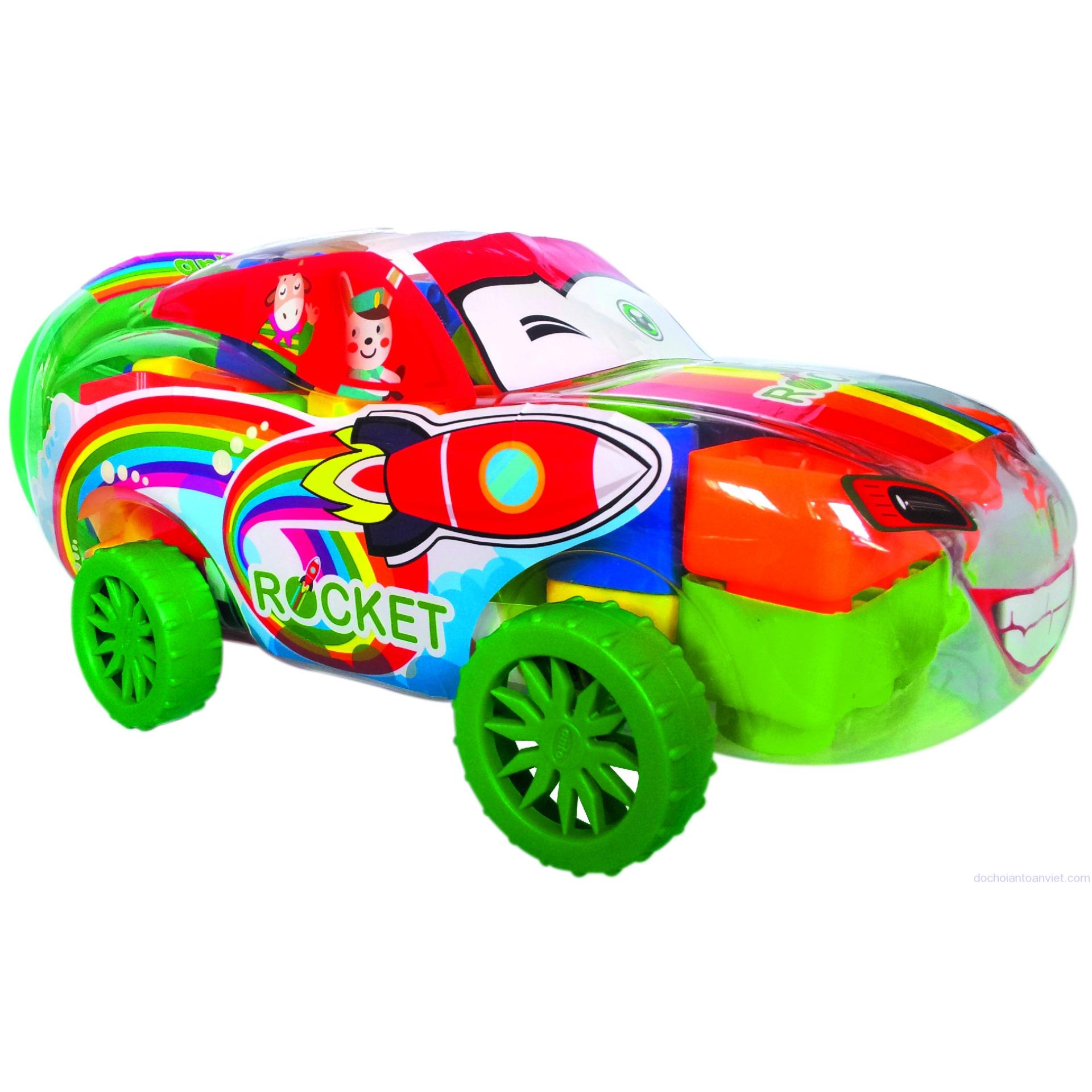 Đồ Chơi Sato Xếp Hình Thần Đồng - Siêu Xe Rocket No.84