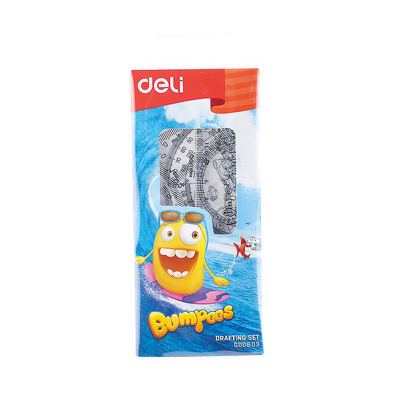 Bộ thước eke 15cm Deli EG00803