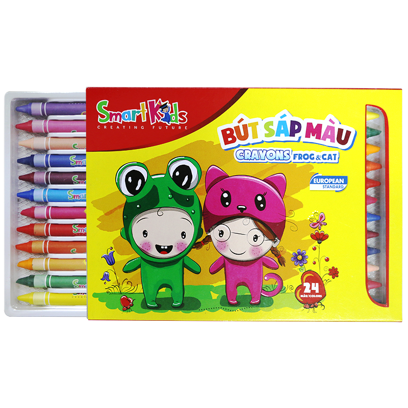 Sáp Màu Frog & Cat 24 Colors