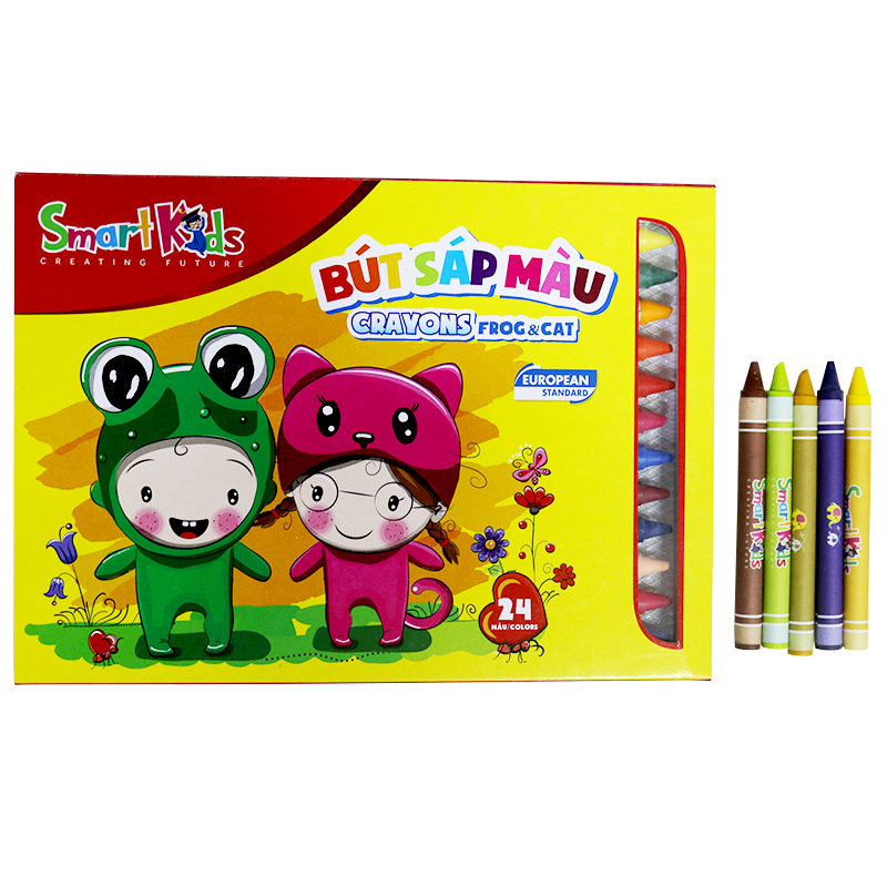 Sáp Màu Frog & Cat 24 Colors