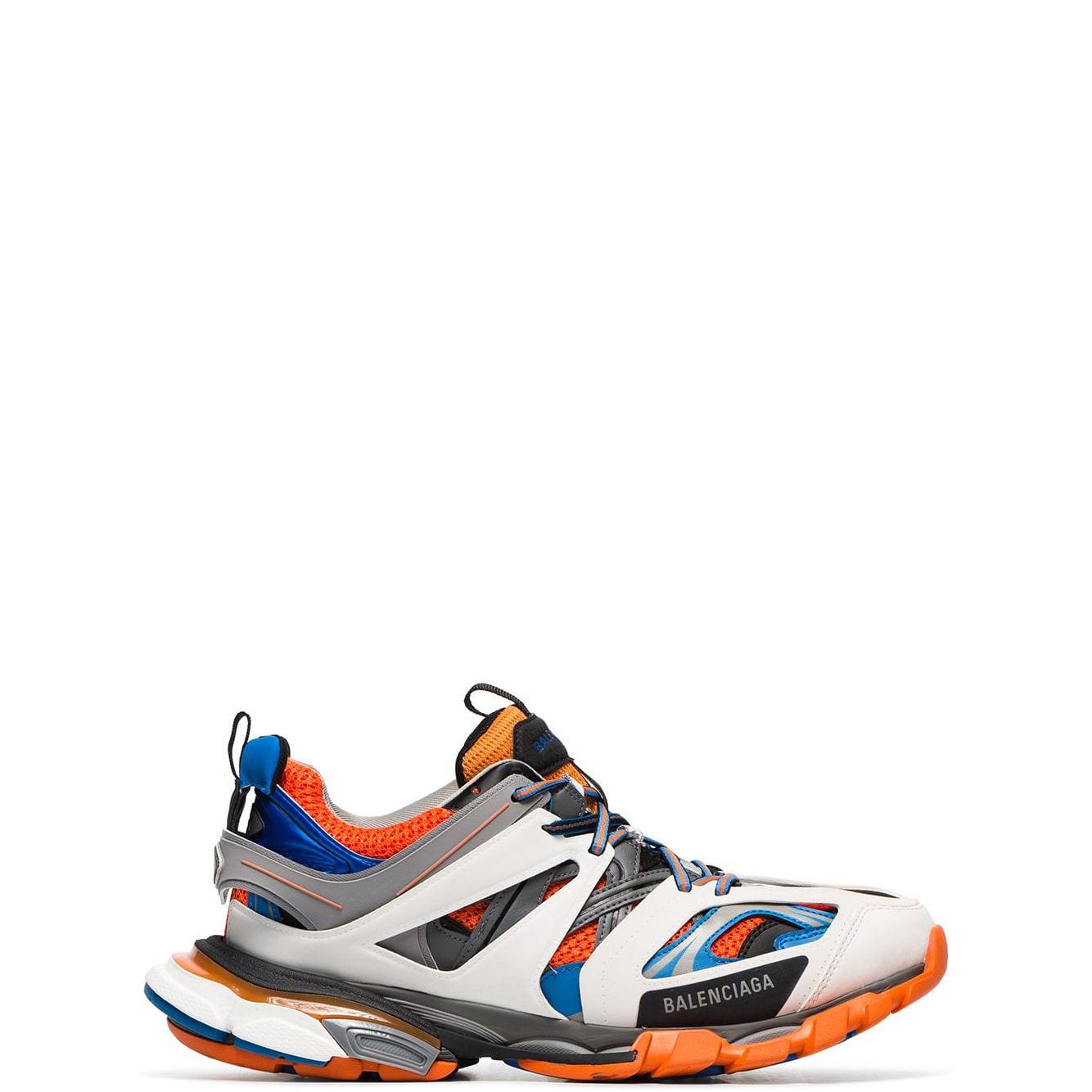 balenciaga multicoloured track trainers