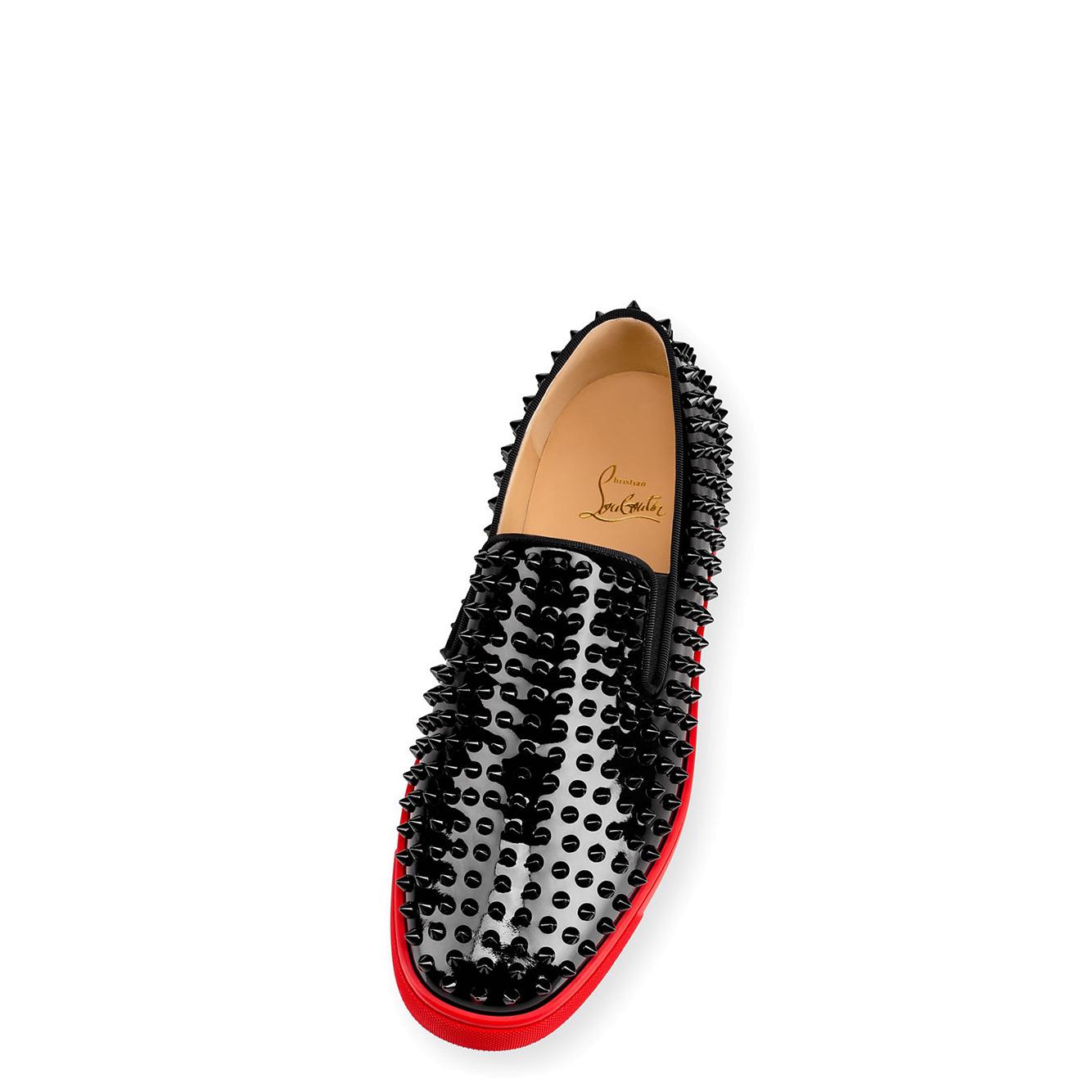 louboutin roller boat white