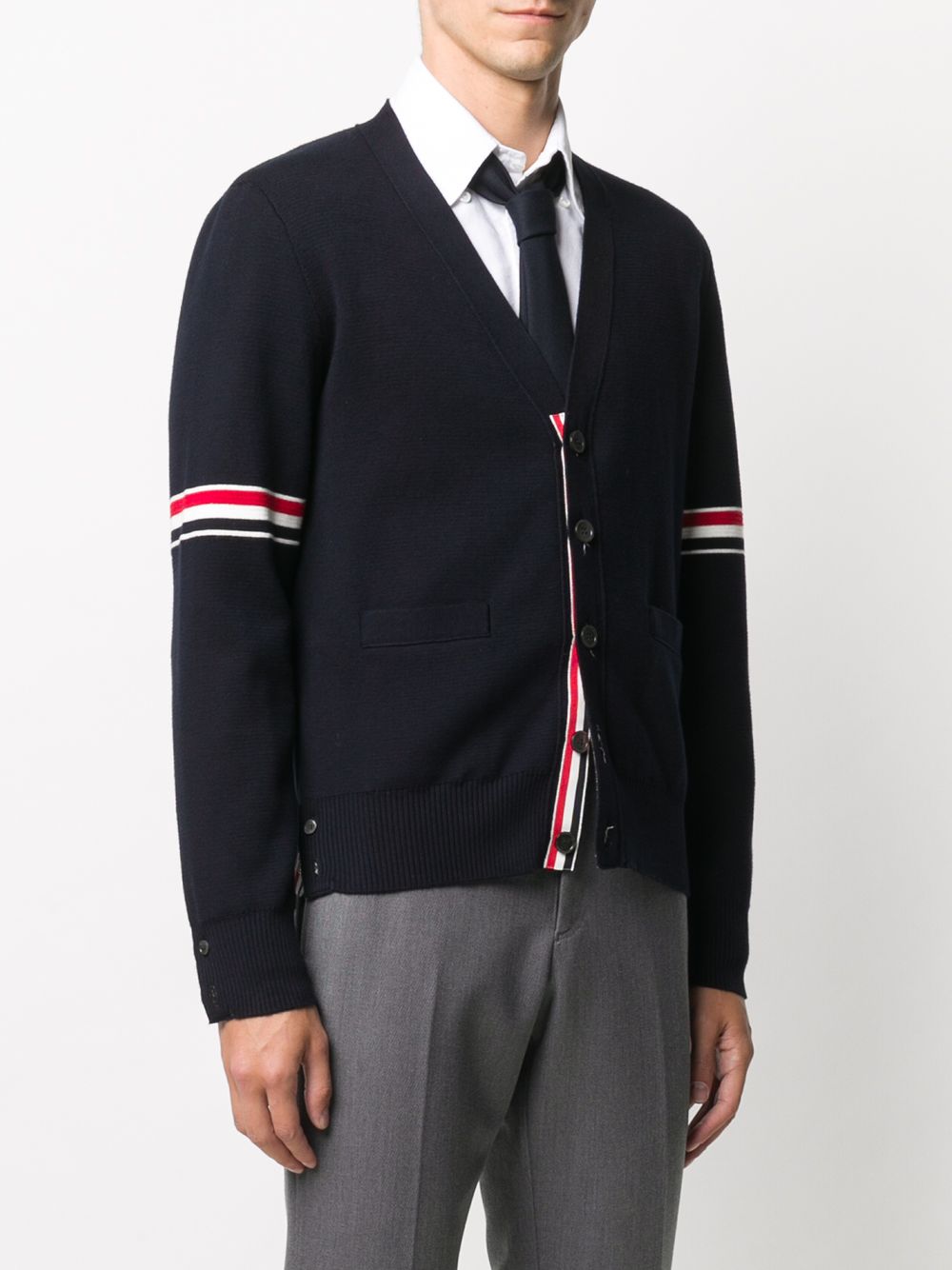 Thom browne shop navy cardigan