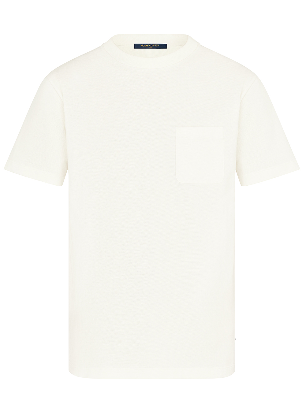 Louis Vuitton White Half Damier Pocket T-Shirt