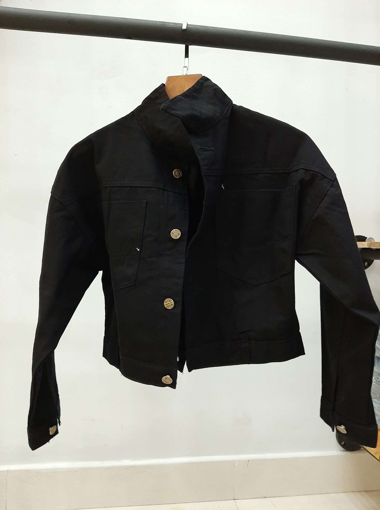 Áo khoác kaki đen A4079