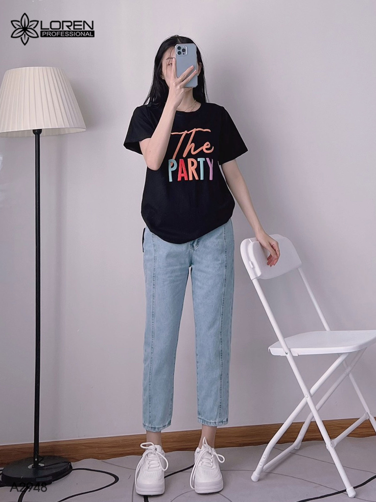 Áo thun nữ LOREN the party tay ngắn A2948