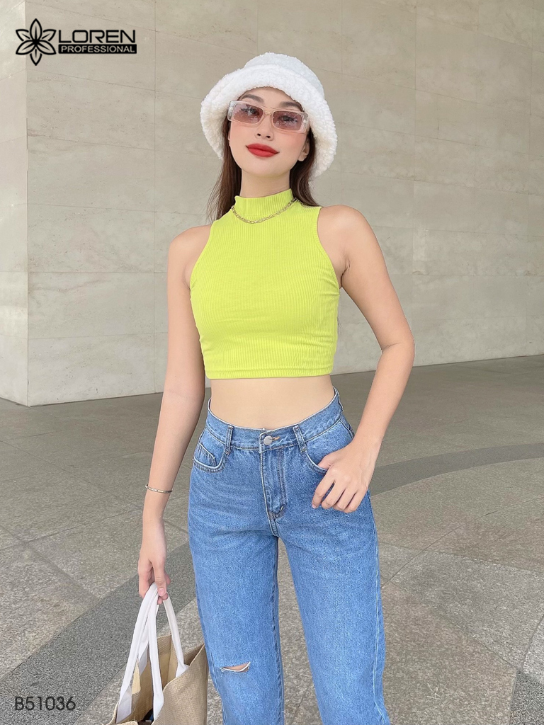 Quần jean baggy LOREN rách tua B51036