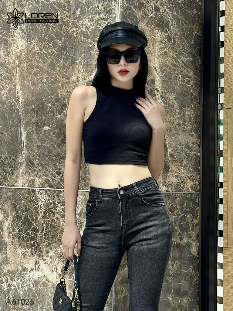 Áo nữ LOREN bo gân sát nách A61026