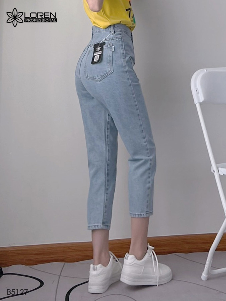 Quần jean baggy LOREN kiểu túi đắp B5127