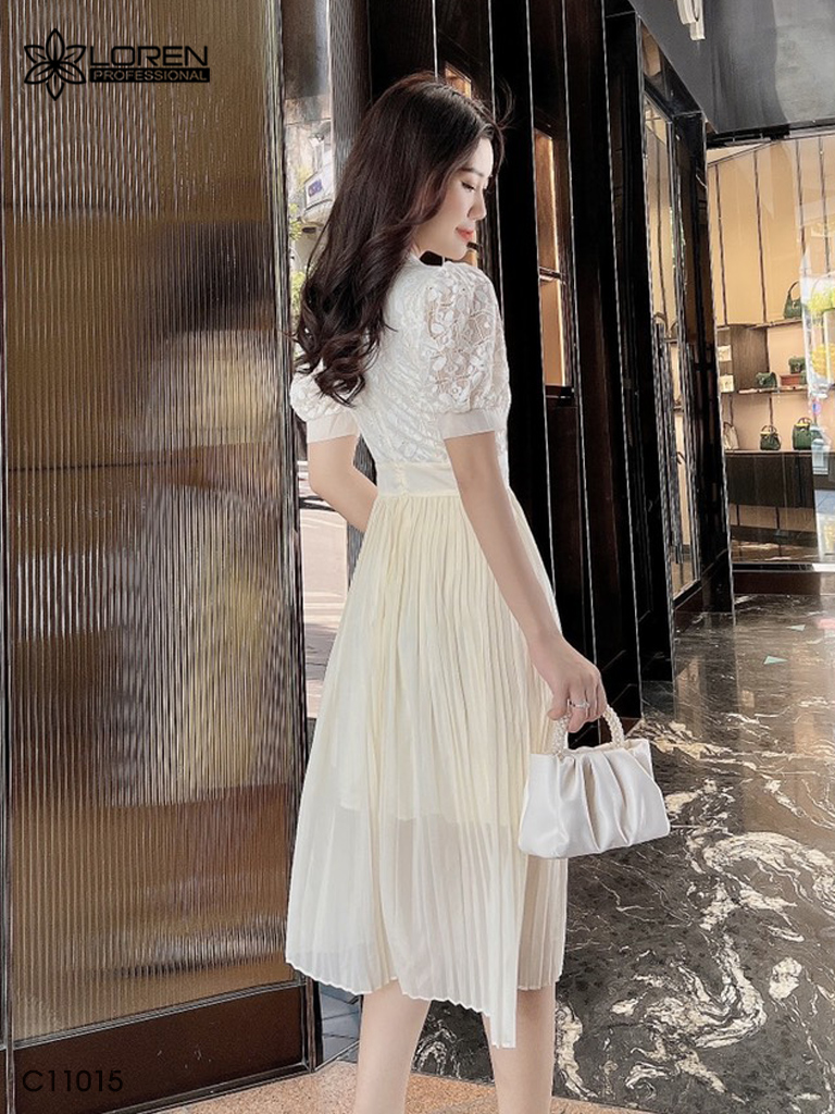 Đầm nữ LOREN phối ren C11015