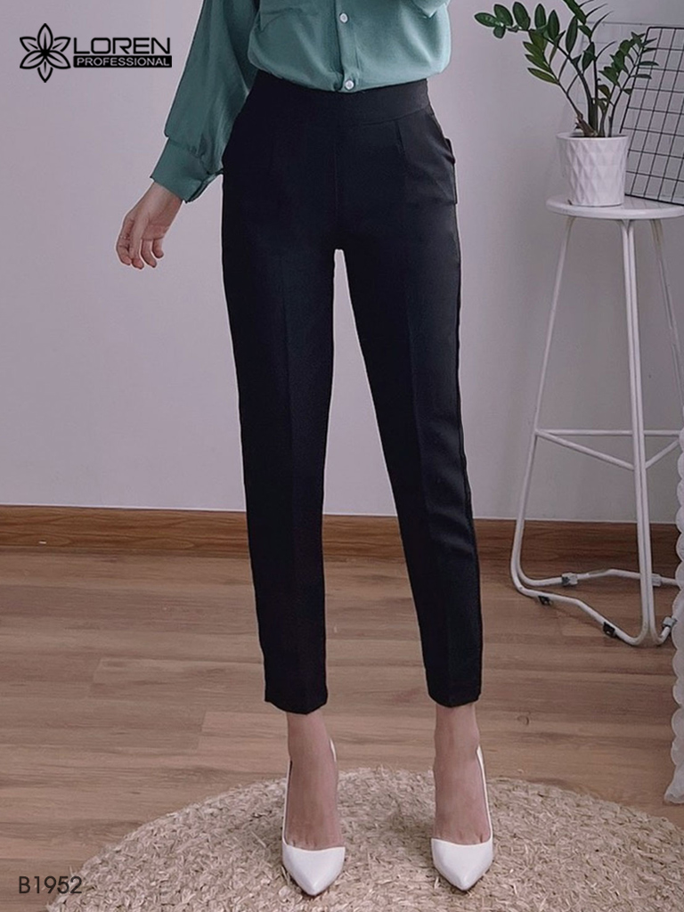 Quần tây baggy nữ LOREN lưng thun B1952