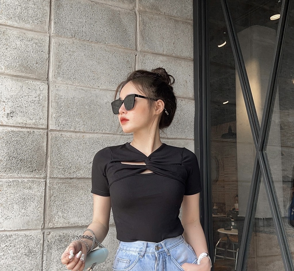 Áo kiểu nữ LOREN xoắn ngực A6993