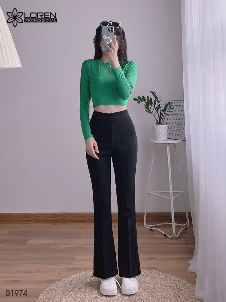 Quần tây nữ LOREN ống bas hack dáng B1974