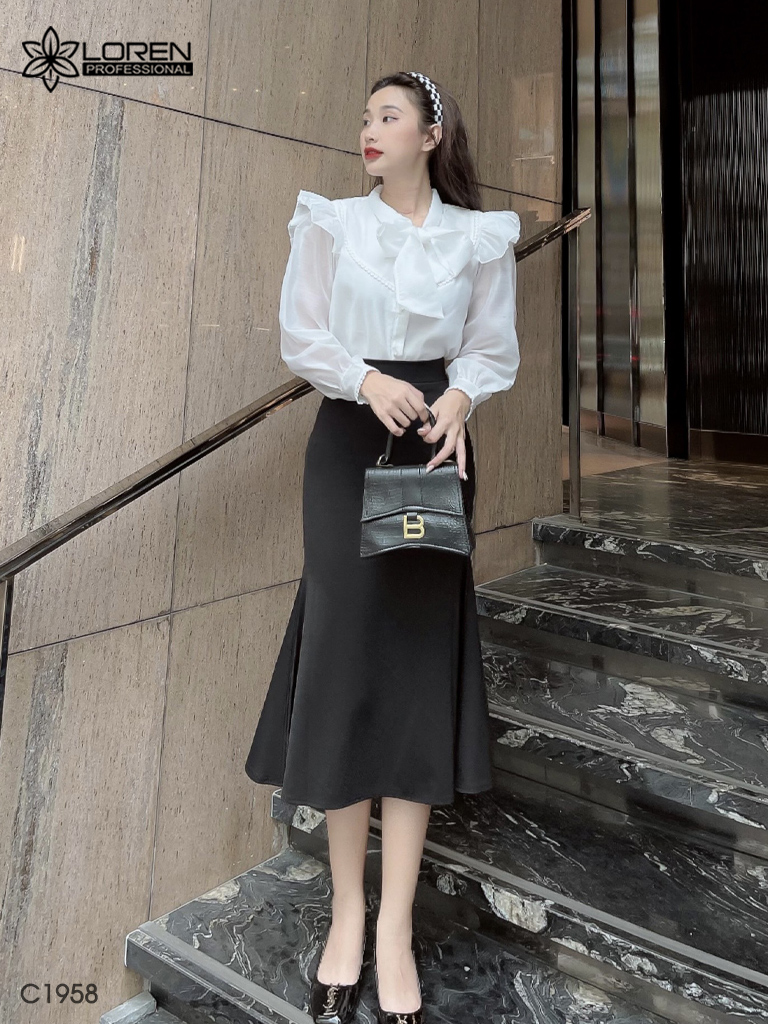 Chân váy nữ LOREN đuôi cá C1958
