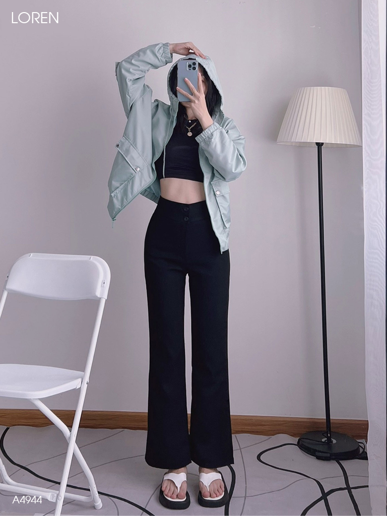 Áo khoác LOREN dù 2 túi hộp A4944