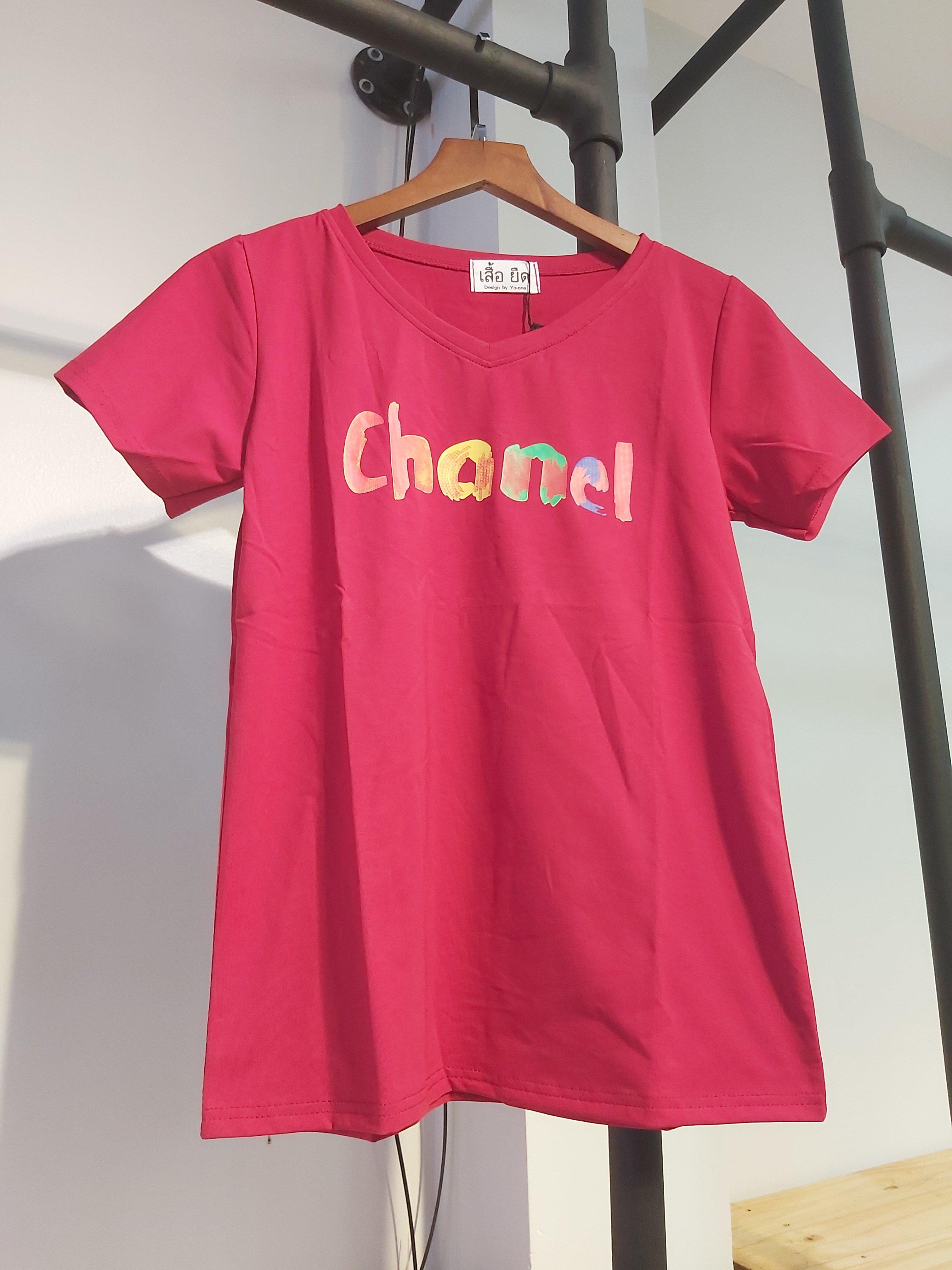Áo thun nữ chanel đỏ A2014