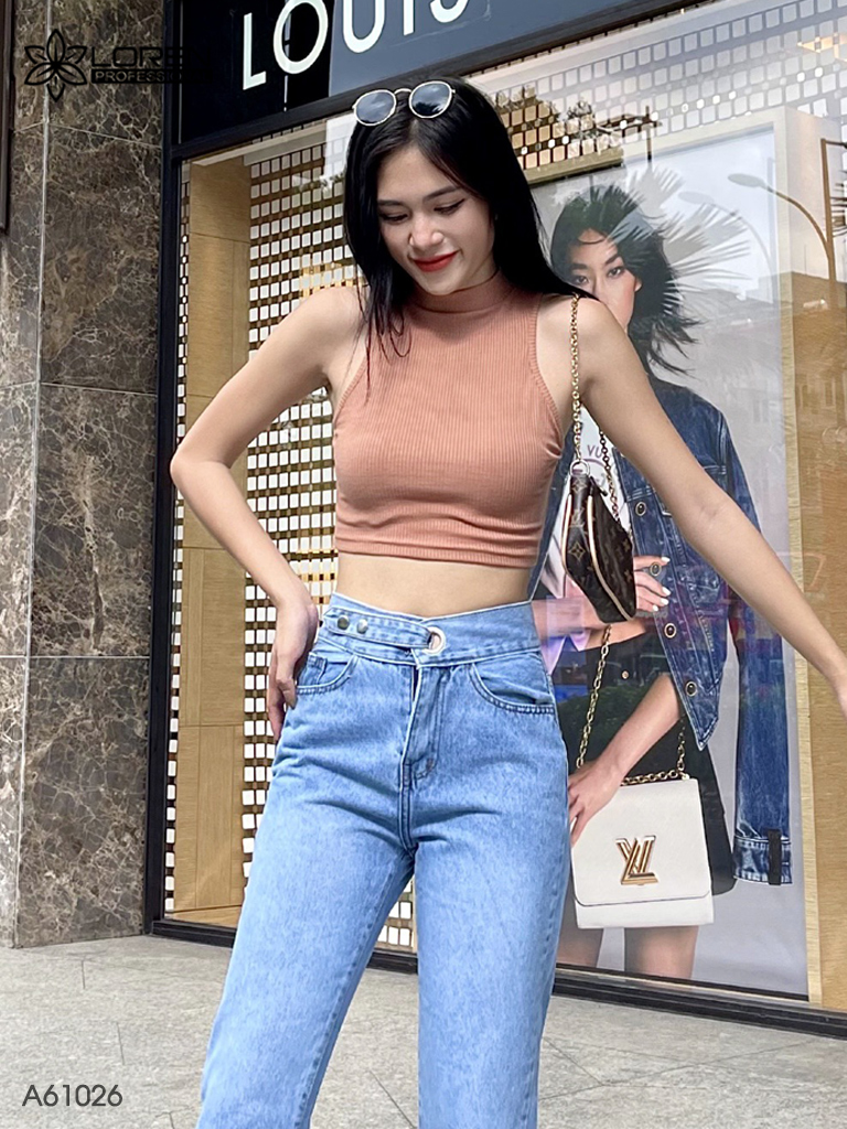 Áo nữ LOREN bo gân sát nách A61026