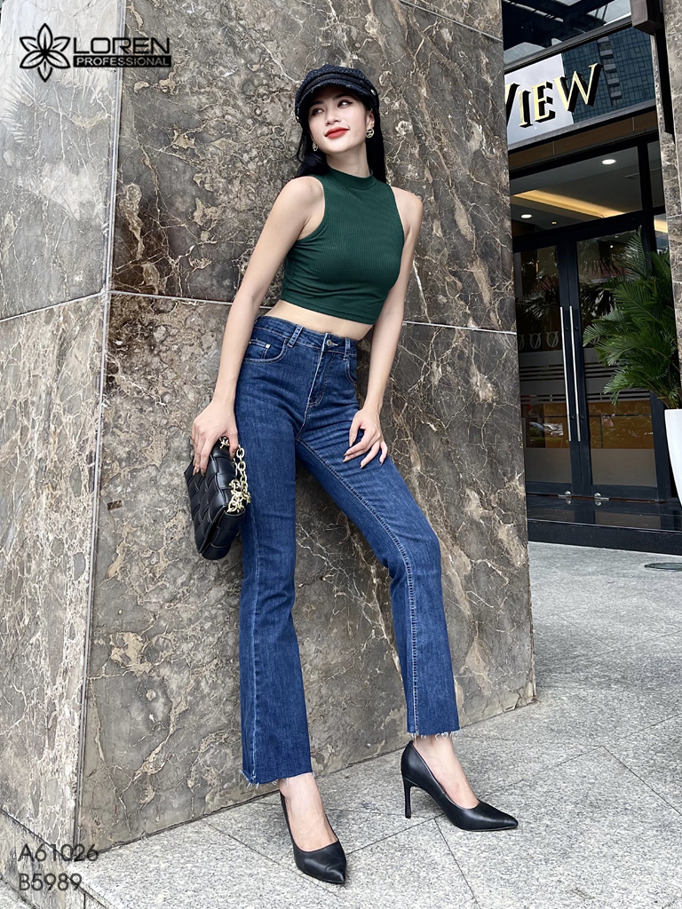Quần jean nữ LOREN ống bas B5989