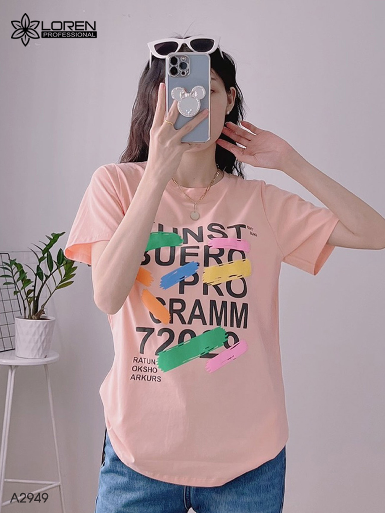 Áo thun nữ LOREN kunst tay ngắn A2949