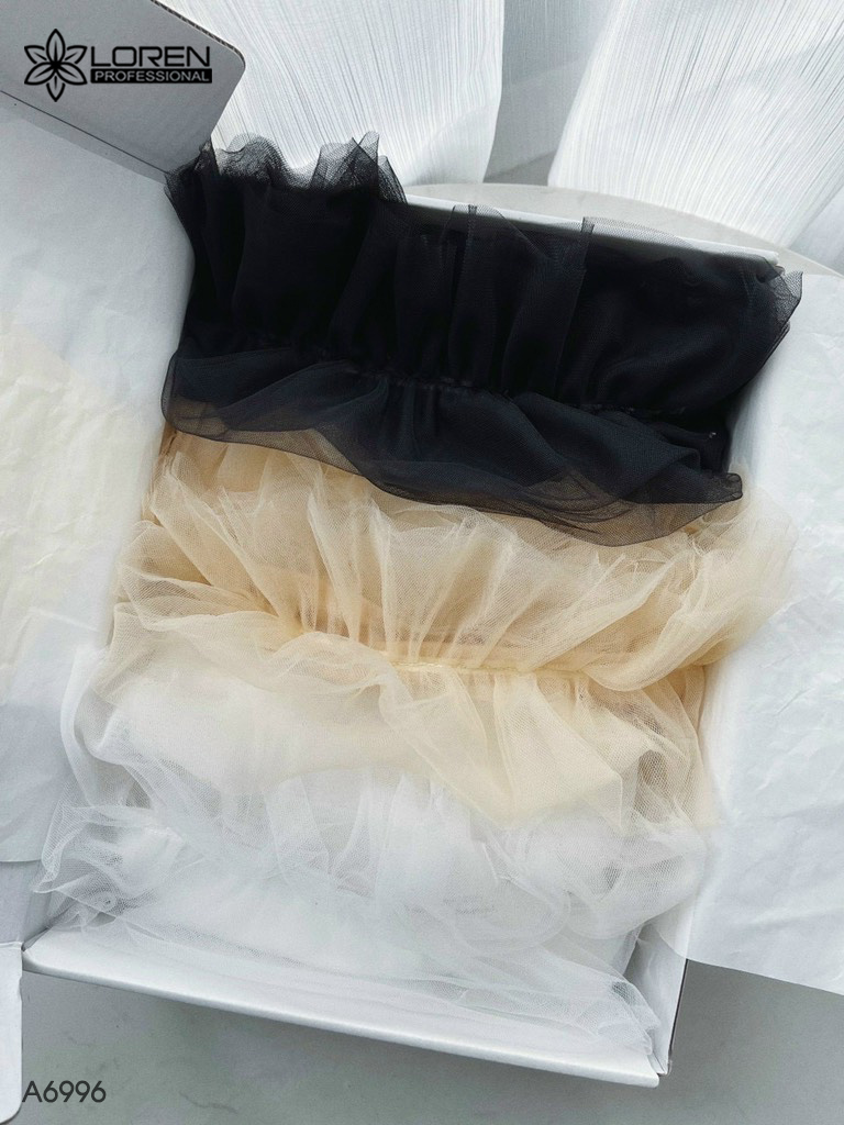 Áo kiểu nữ LOREN bozip lưới bèo A6996