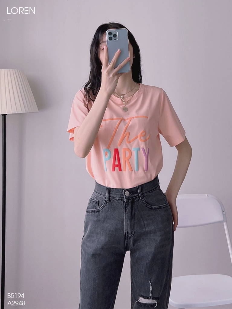 Áo thun nữ LOREN the party tay ngắn A2948