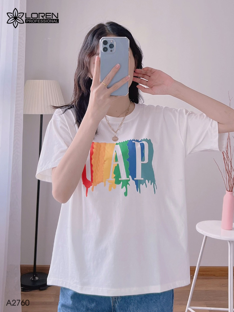 Áo thun nữ LOREN GAP ngắn tay A2760