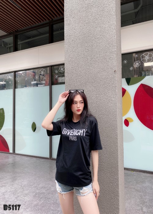 Quần jean short rách tua xanh B5117