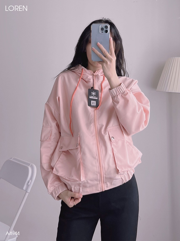 Áo khoác LOREN dù 2 túi hộp A4944