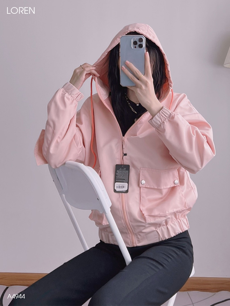Áo khoác LOREN dù 2 túi hộp A4944