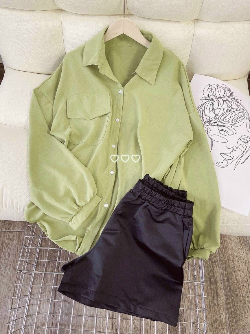 Set nữ LOREN xanh bơ A9959