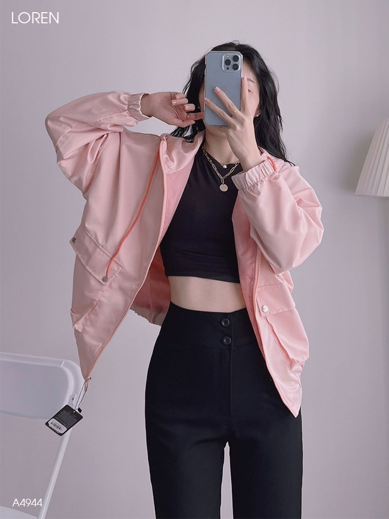 Áo khoác LOREN dù 2 túi hộp A4944